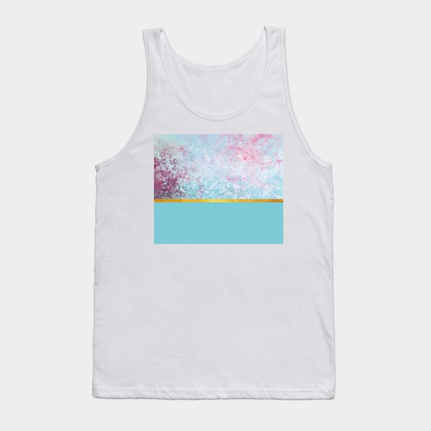 Beautiful blue textured composition Tank Top by ColorsHappiness
